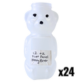 12 oz Plastic Flat Panel Honey Bears