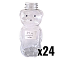 24 oz Plastic Flat Panel Honey Bears