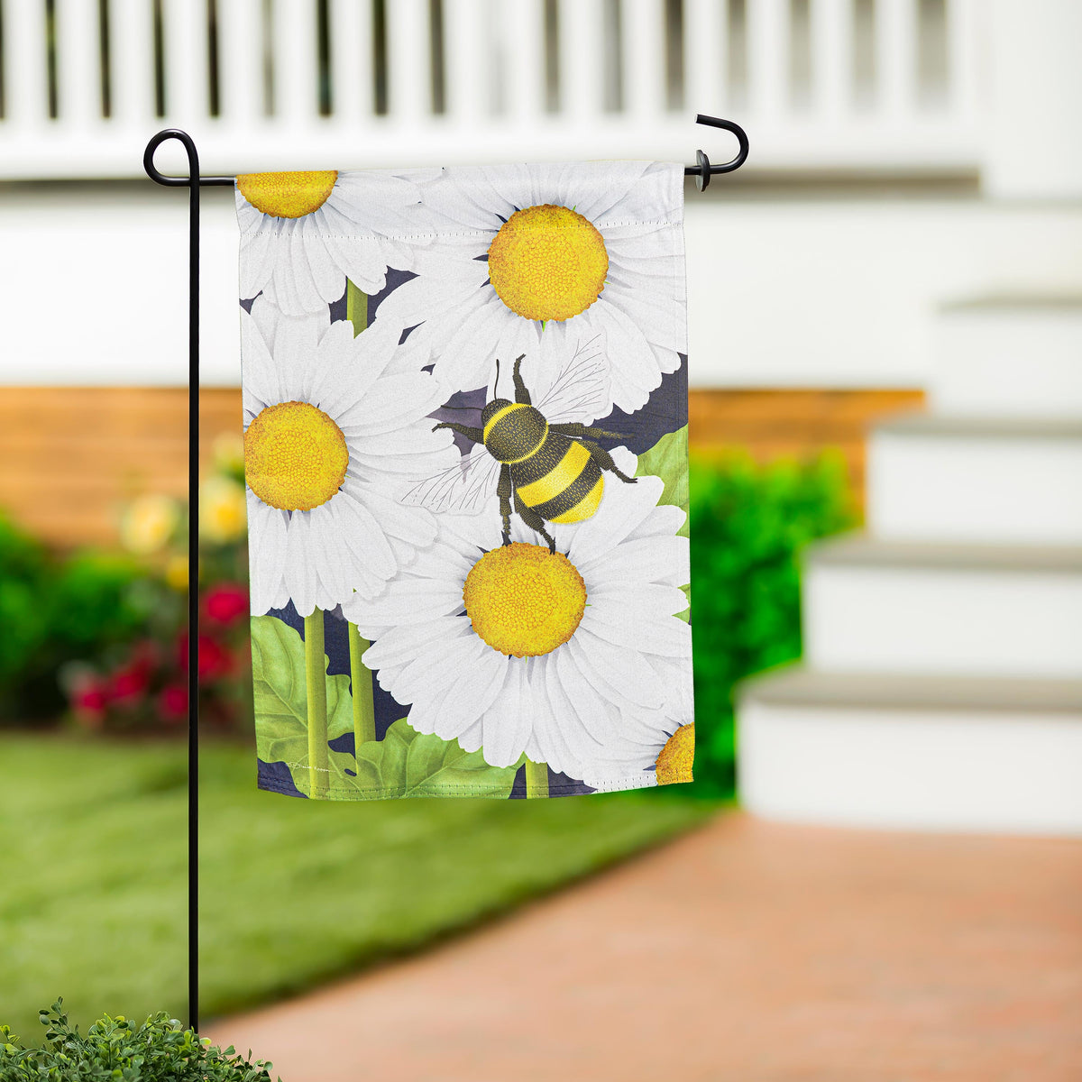 Let's Hang Out Suede Garden Flag