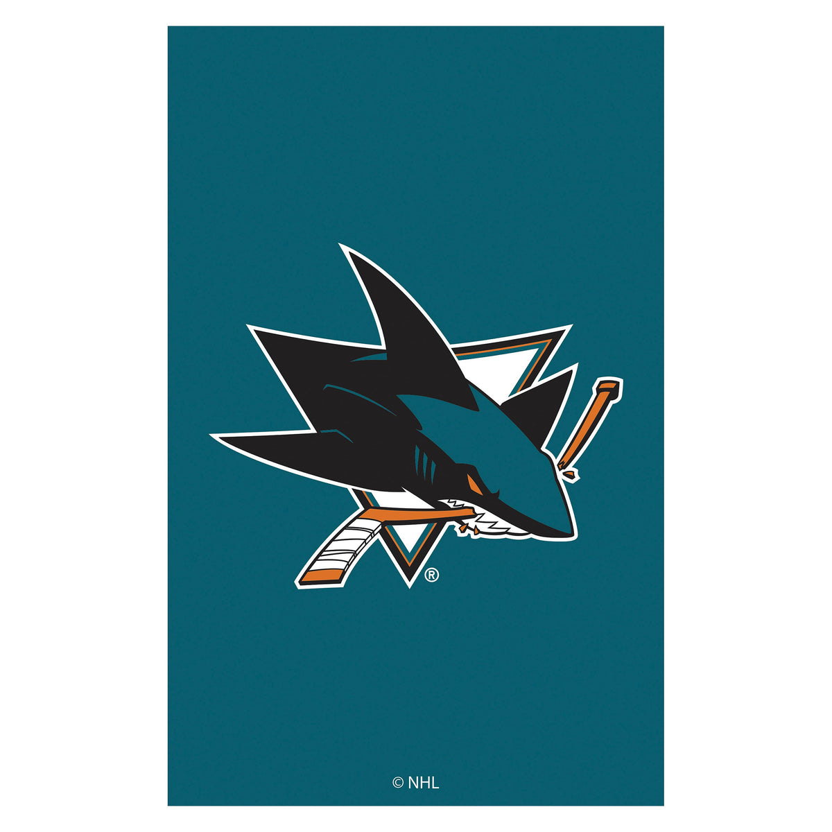 Applique Flag, Gar., San Jose Sharks