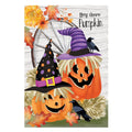 Couple Of Jacks Pumpkin Suede House Flag