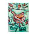 Our Cozy Nest Suede House Flag