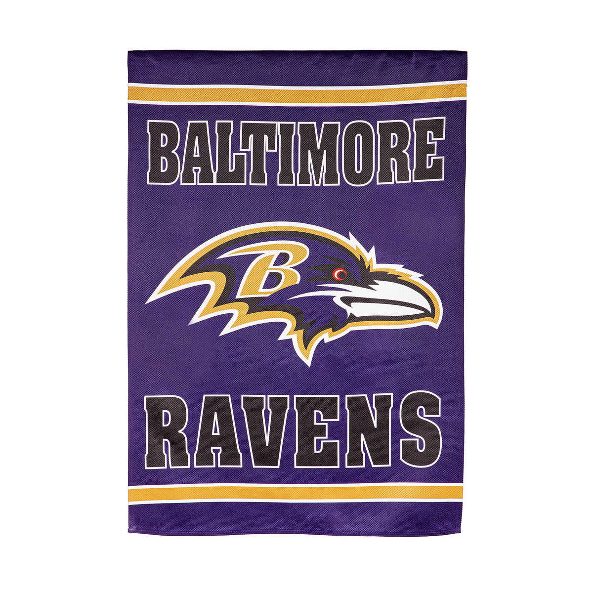 Embossed Suede Flag, House Size, Baltimore Ravens