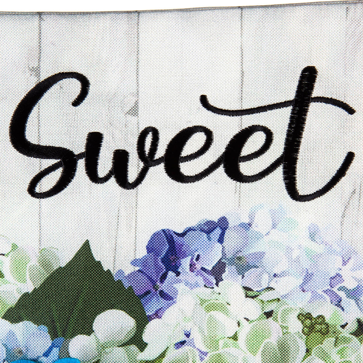 Hydrangea Mason Jars Garden Linen Flag