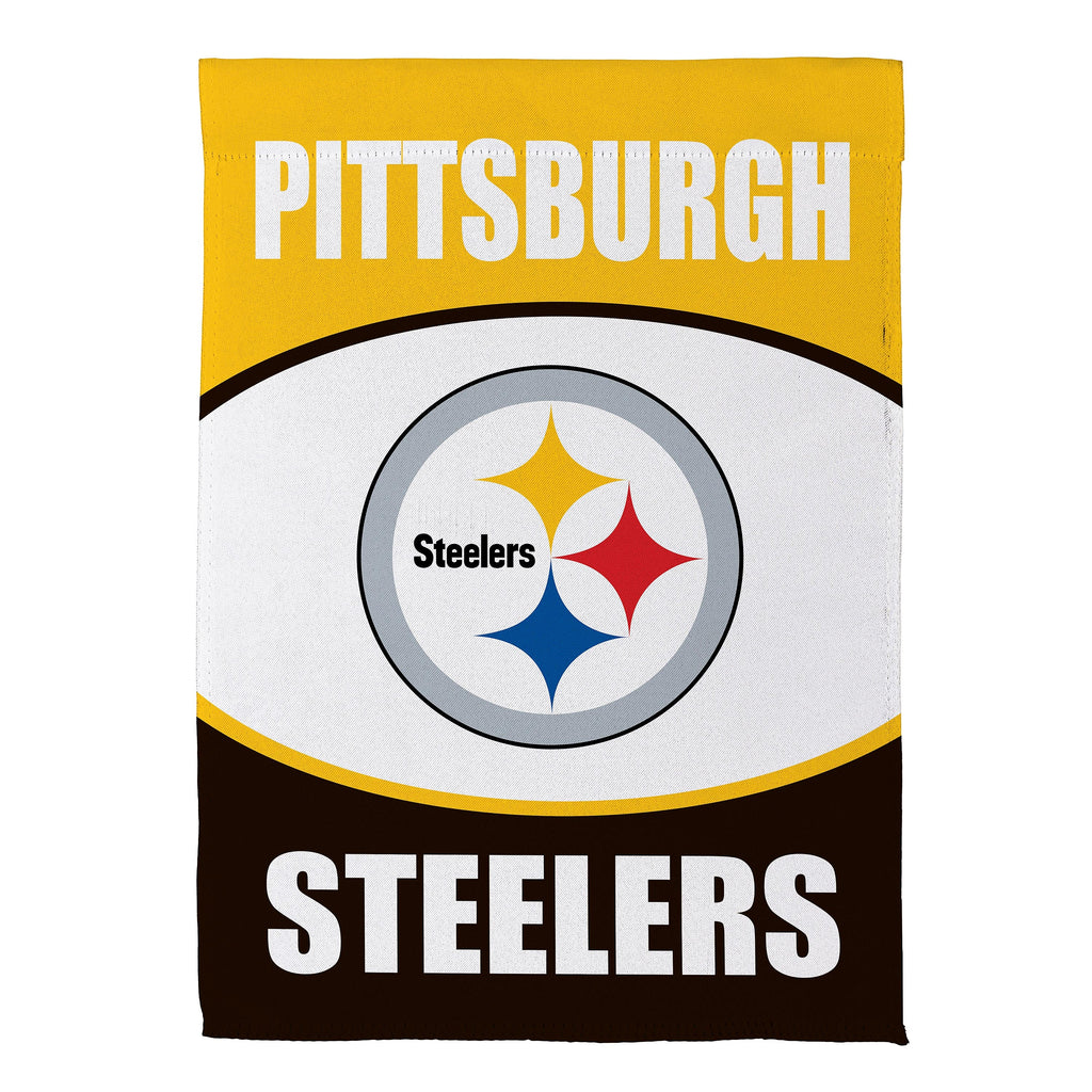 Pittsburgh Steelers Suede Garden Flag