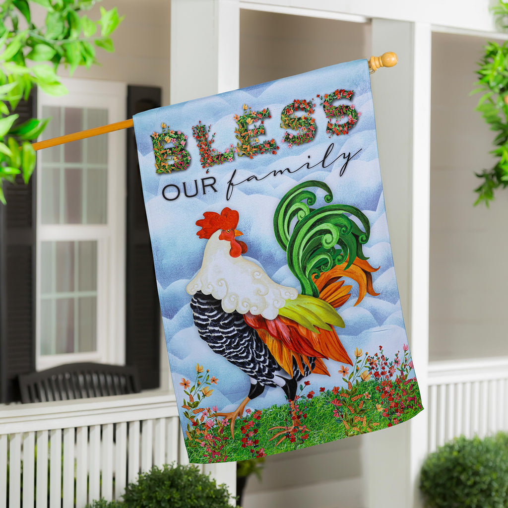 Farm Country Suede House Flag