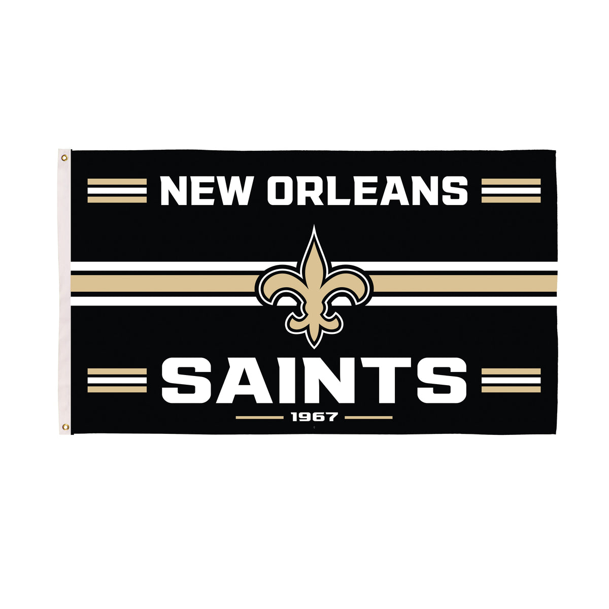 New Orleans Saints Single Sided Estate Flag with 2 Grommets, 3'x5'