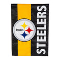 Double-Sided Embellished NFL Team Pride Applique House Flag, Pittsburgh Steelers