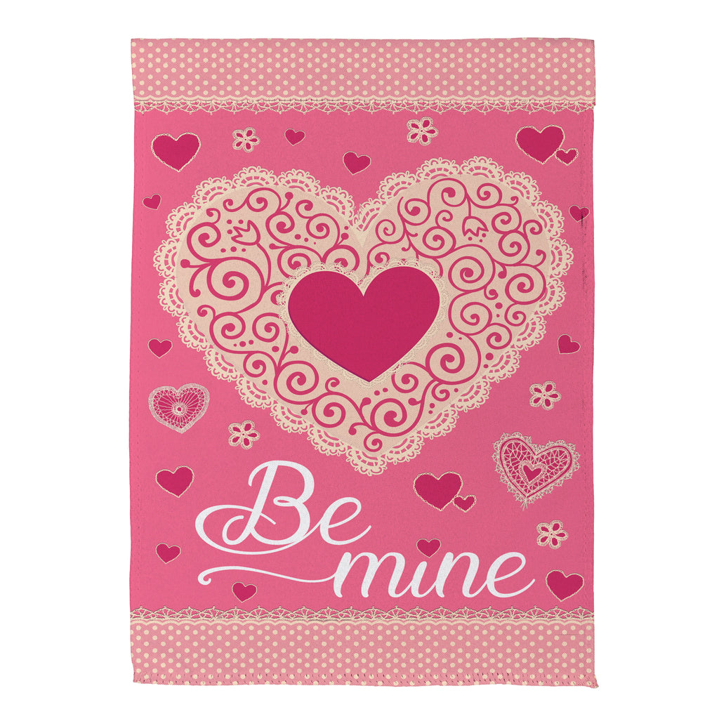 Laced Heart Be Mine Suede House Flag
