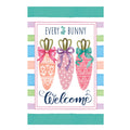 Every Bunny Carrot Welcome Applique Garden Flag
