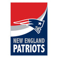 New England Patriots Burlap Flag House Size