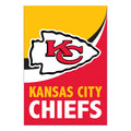 Kansas City Chiefs Burlap Flag House Size