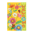 Welcome Spring Suede House Flag