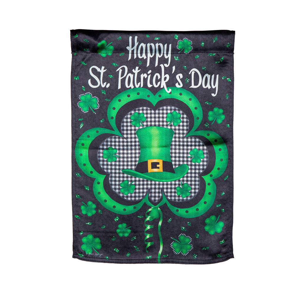 Welcome St. Pats Lustre Garden Flag