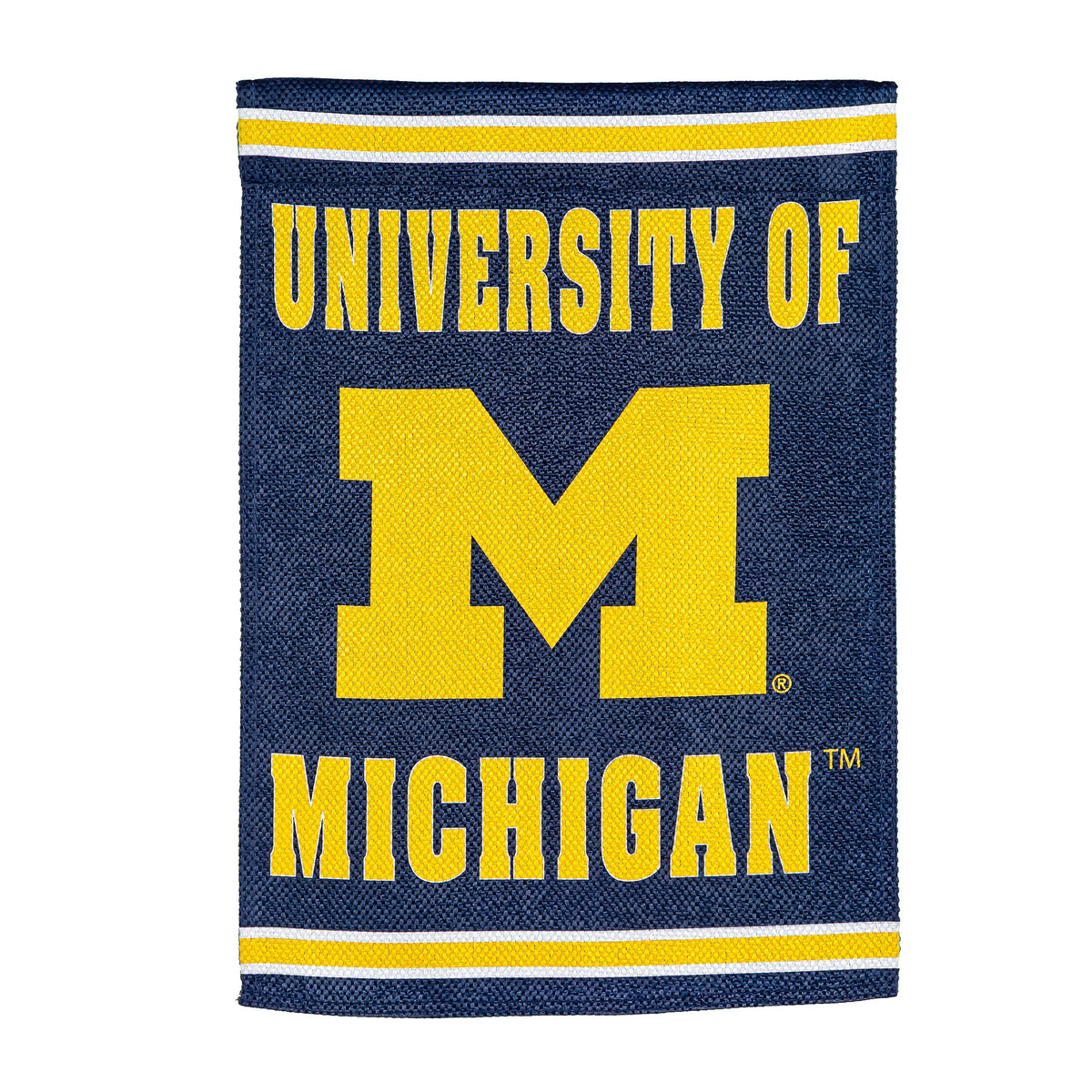 University Of Michigan Embossed Suede House Flag