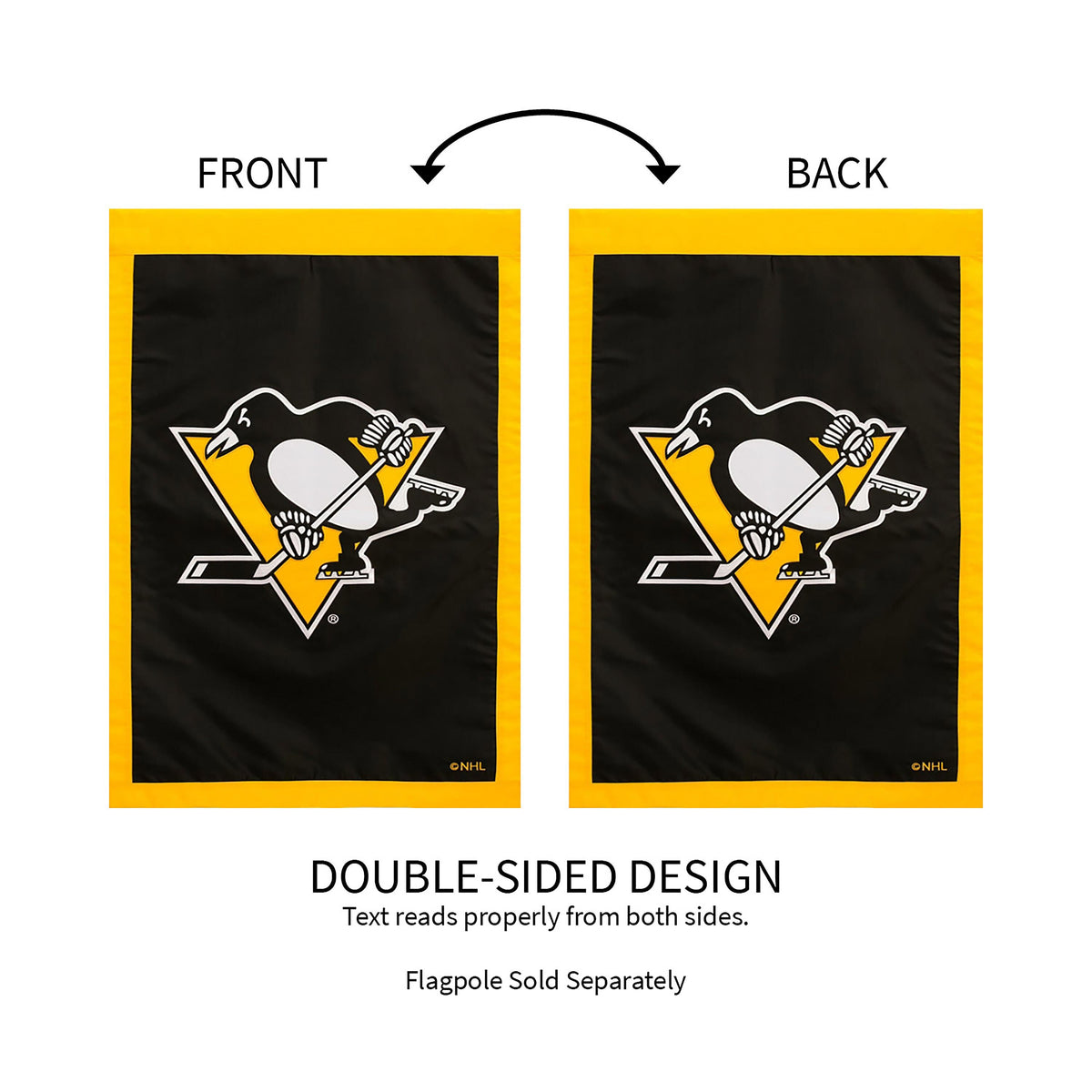 Pittsburgh Penguins Applique Flag