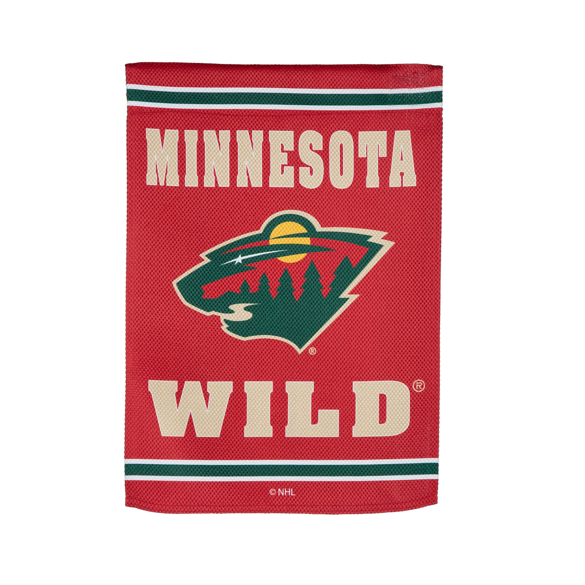 Embossed Suede Flag, GDN Size, Minnesota Wild