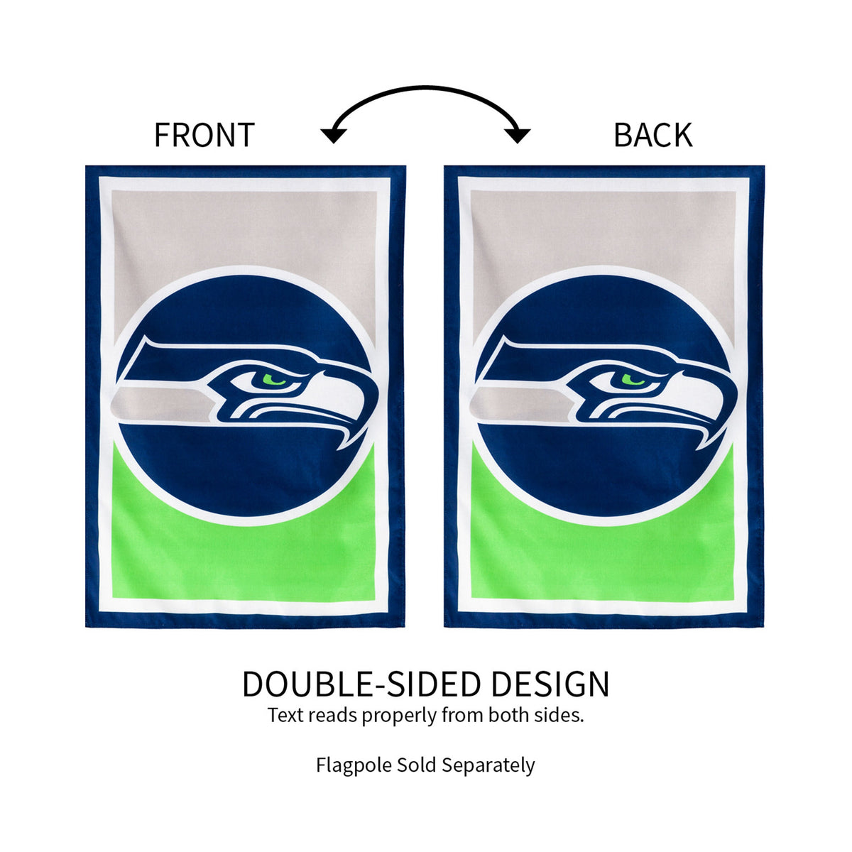 Flag, DS New Burlap, Reg, Seattle Seahawks