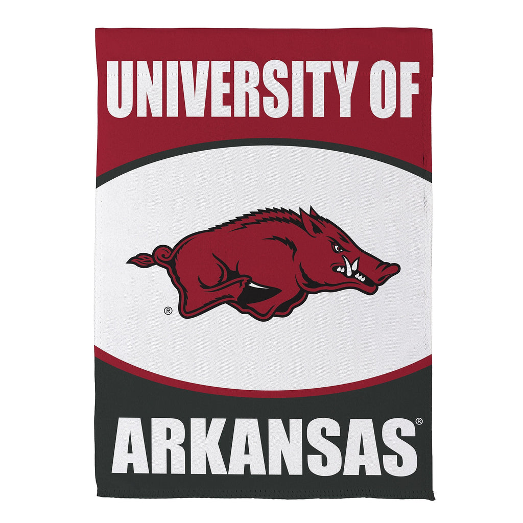 University of Arkansas Suede Garden Flag