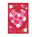 Heart A Flutter Floral Applique House Flag