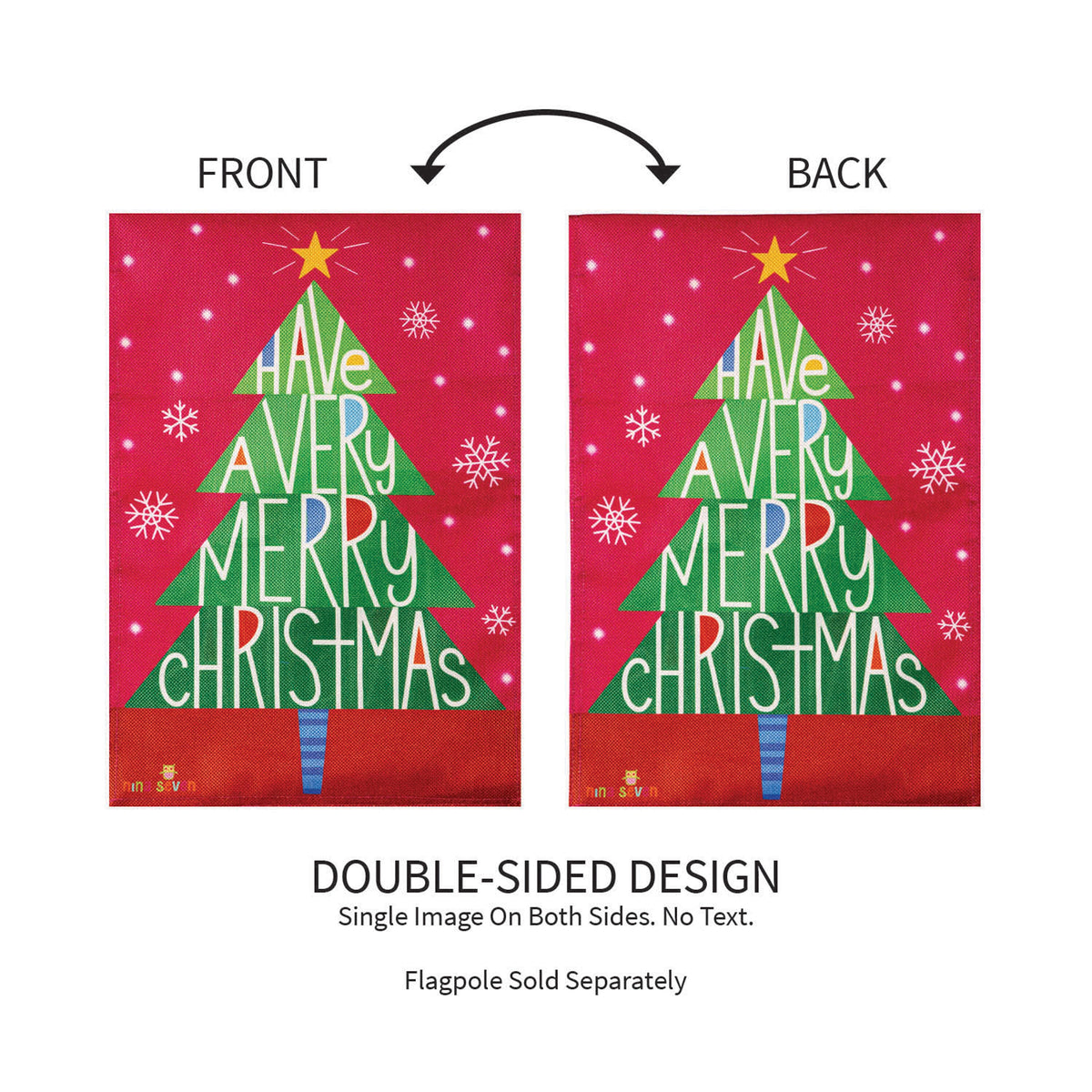 Have a Merry Christmas Burlap Garden Flag
