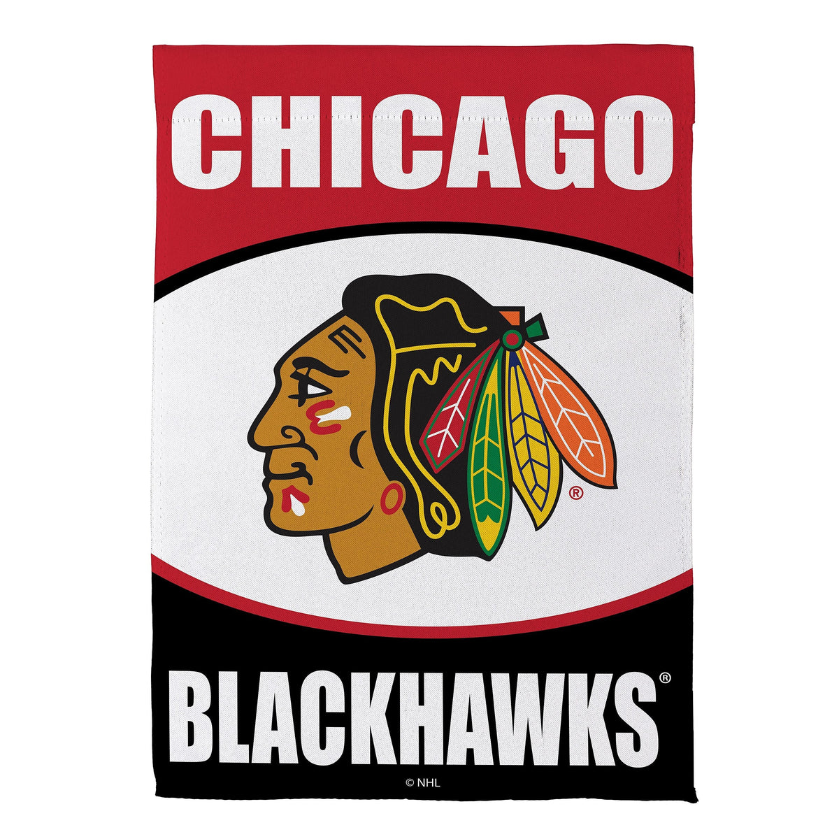 Chicago Blackhawks Suede Garden Flag