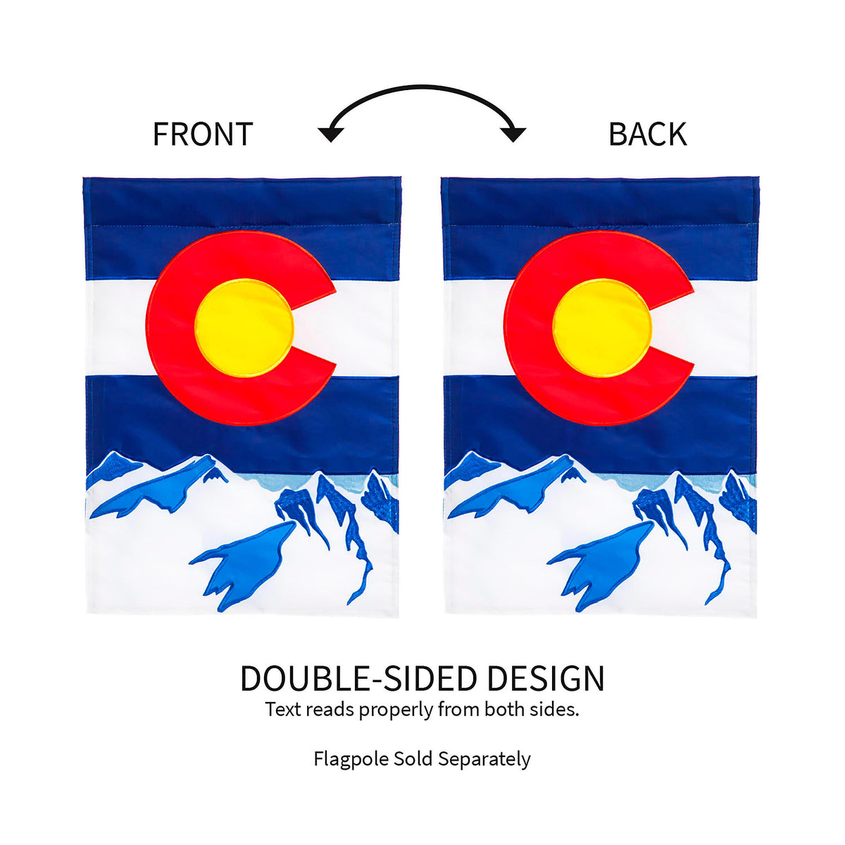 Colorado State Garden Applique Flag