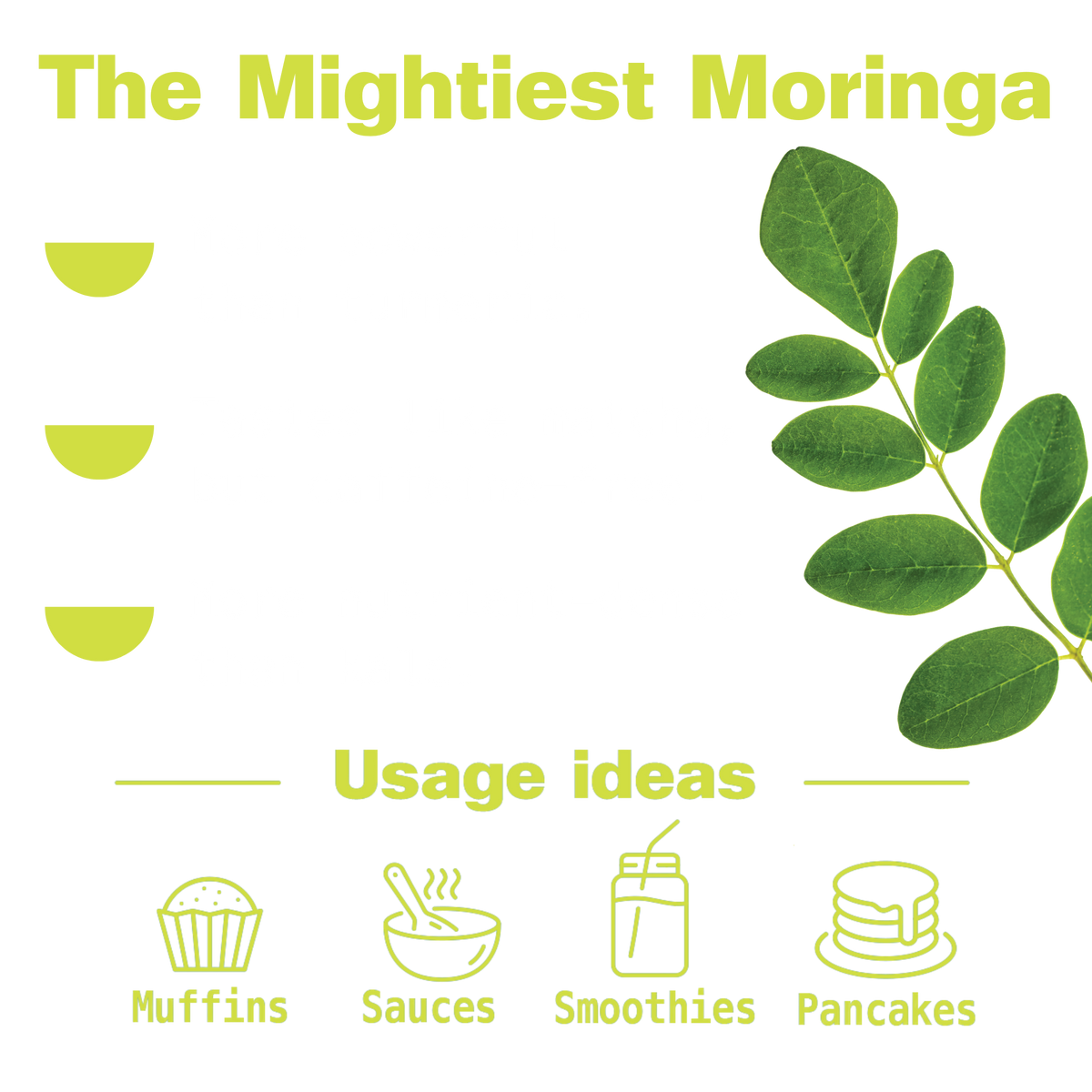 Organic Pure Moringa Powder (10.6 oz)