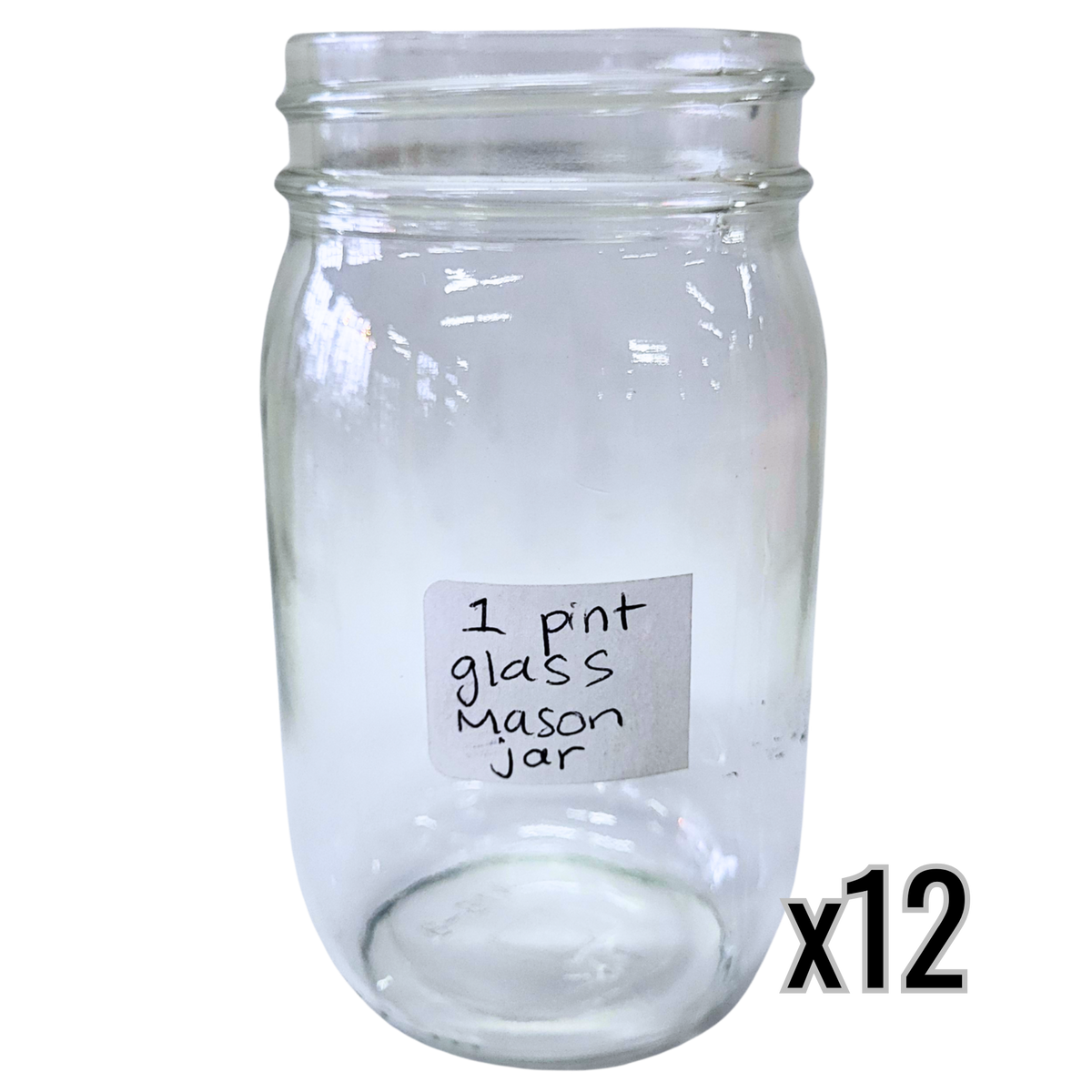 16 oz Glass Pint Mayo Jar